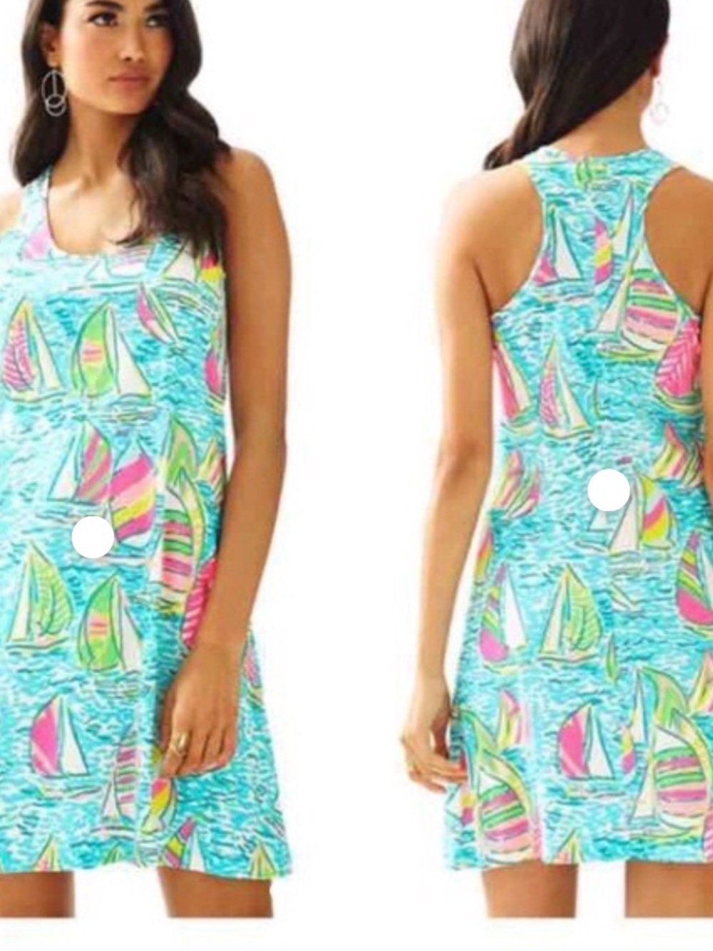 Rare print!!! Lilly Pulitzer Trapeze dress in You gotta regatta